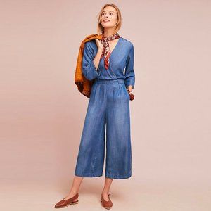 Anthropologie Chambray Jumpsuit with POCKETS!